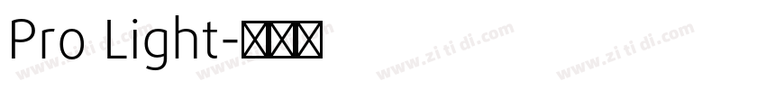 Pro Light字体转换